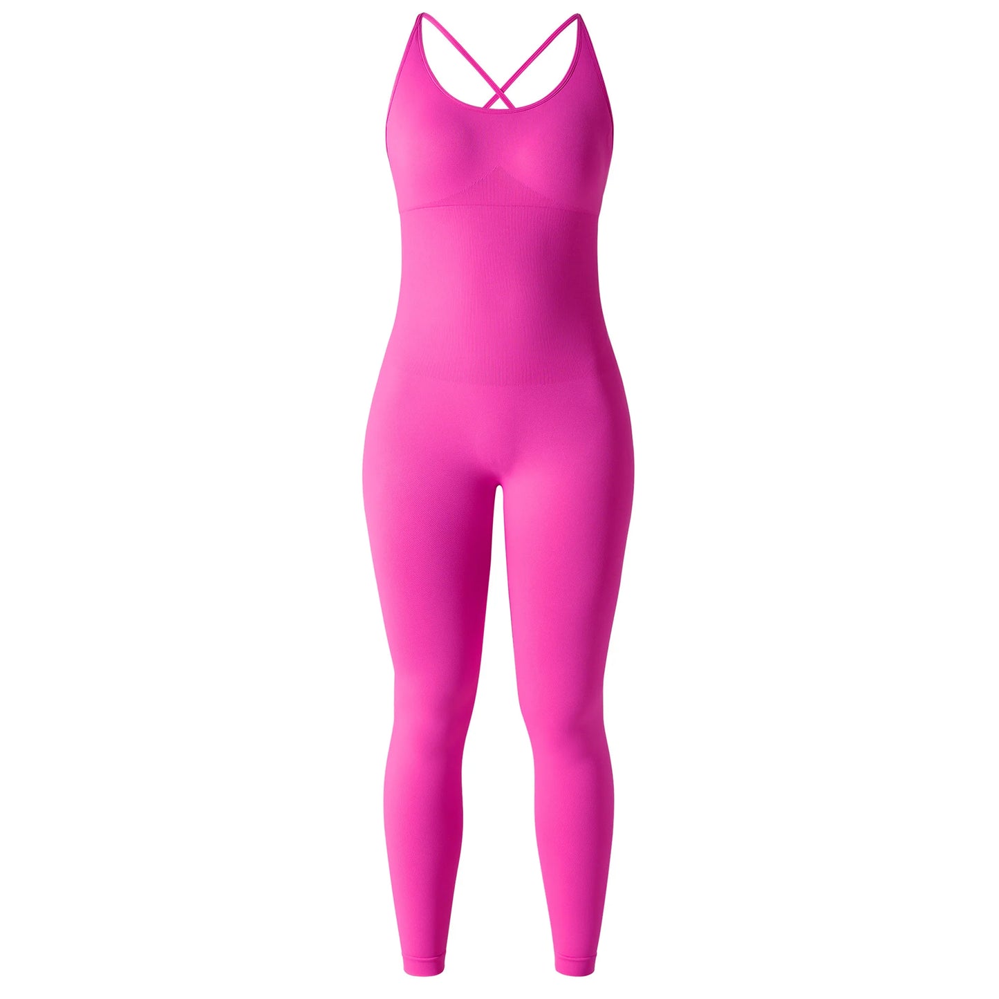 Women's Polyester Fitness Jumpsuit